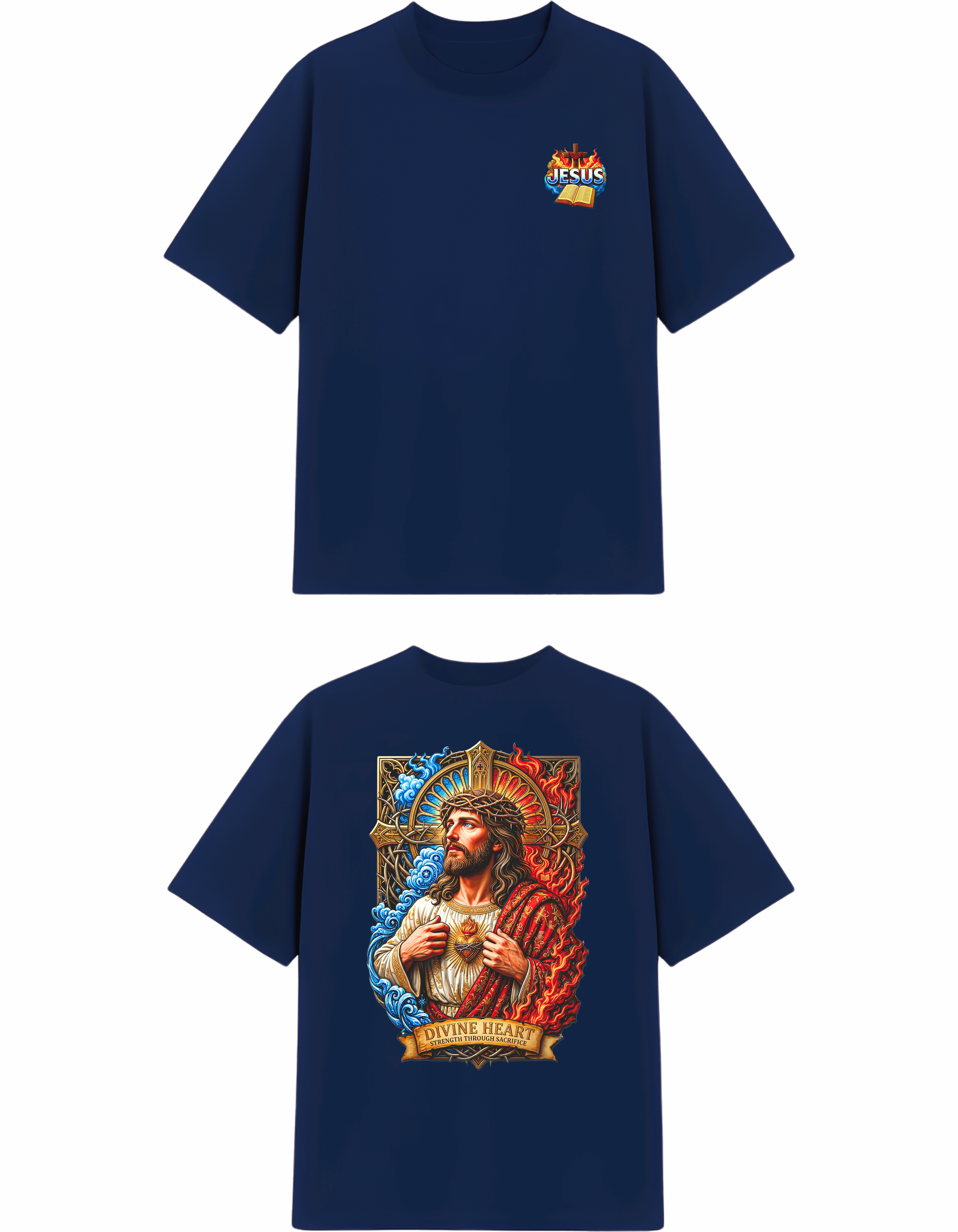 WOMENS OVERSIZED DIVINE T SHIRT - JESUS ✞