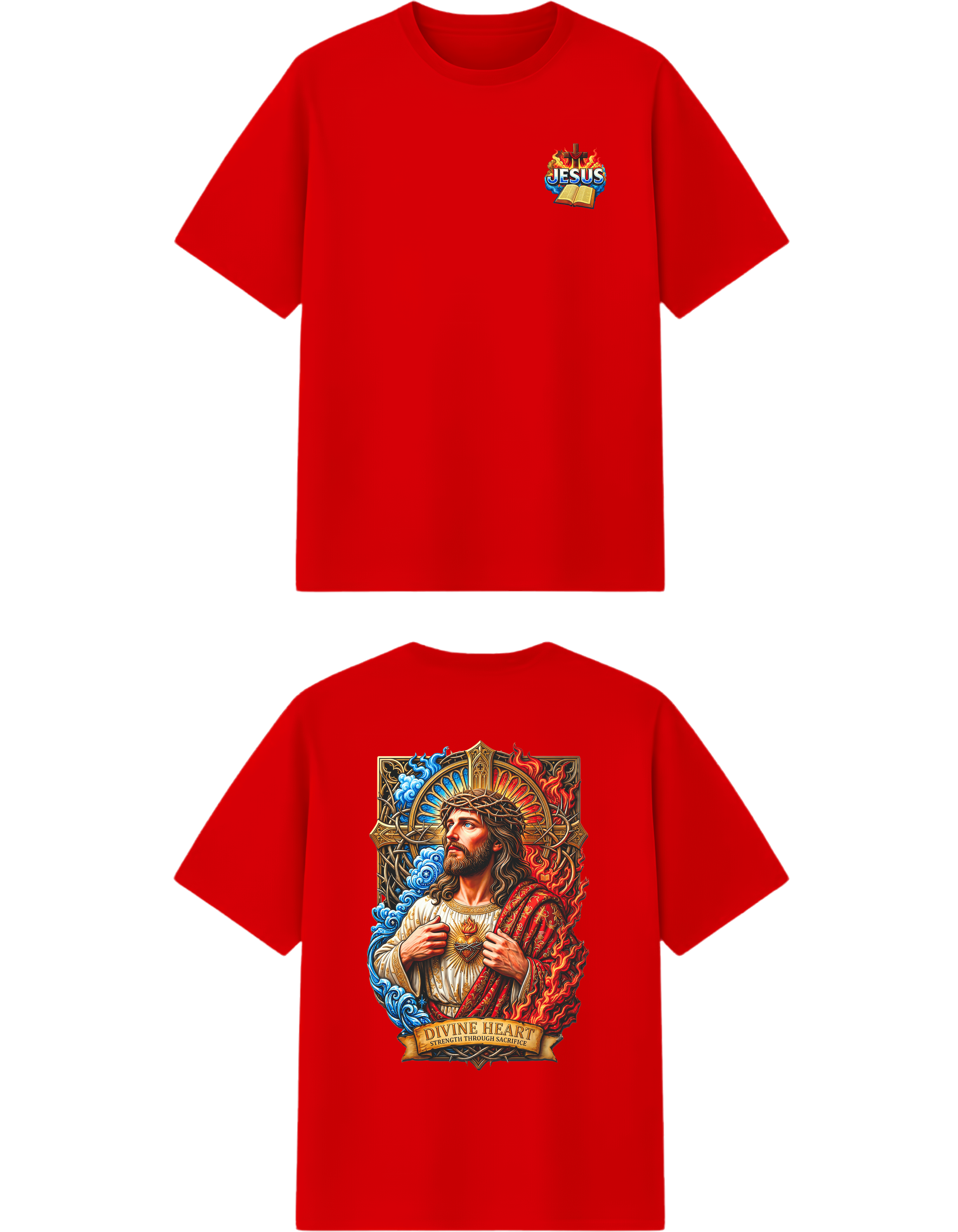 WOMENS OVERSIZED DIVINE T SHIRT - JESUS ✞