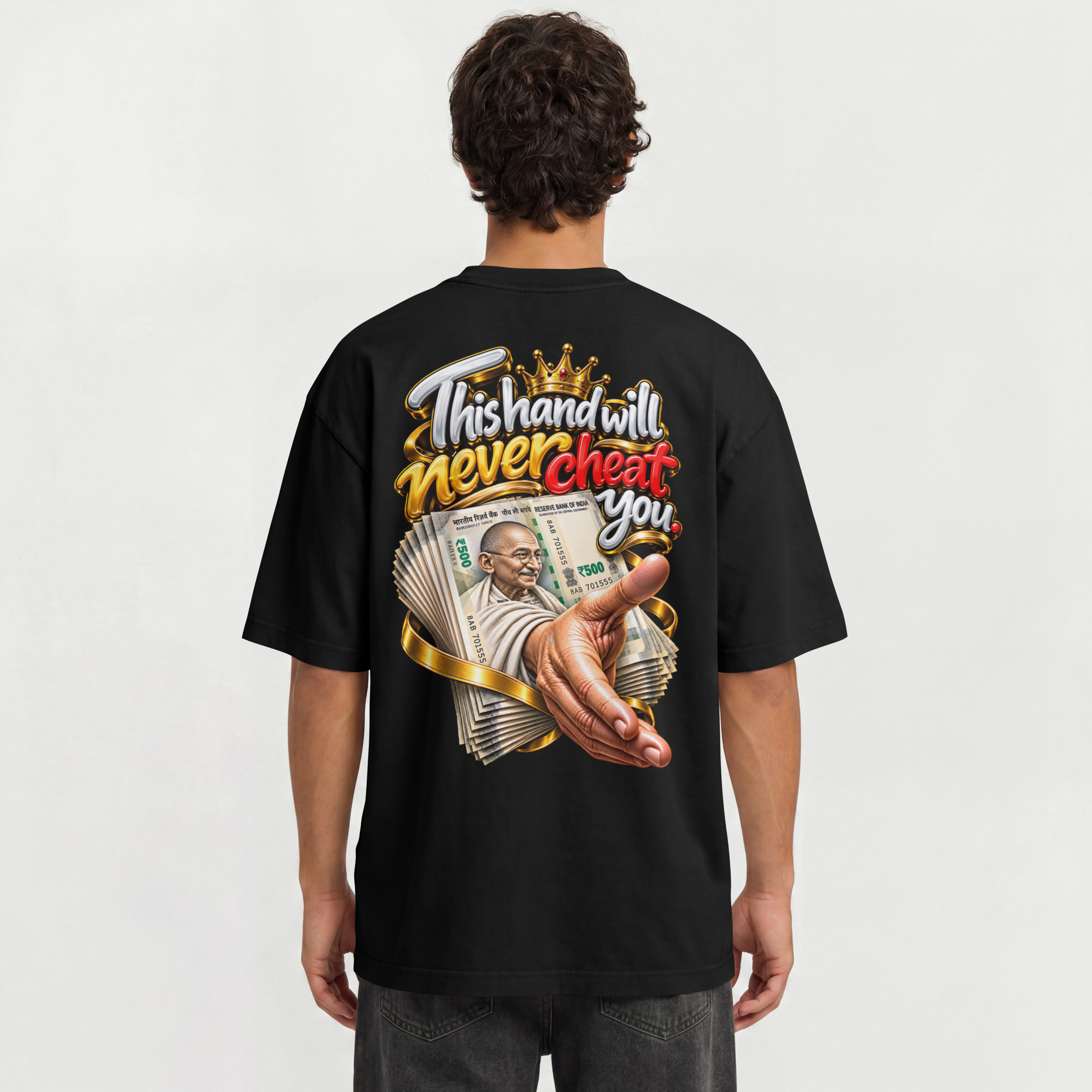 UNISEX OVERSIZED STEETWEAR - POWER OF MONEY