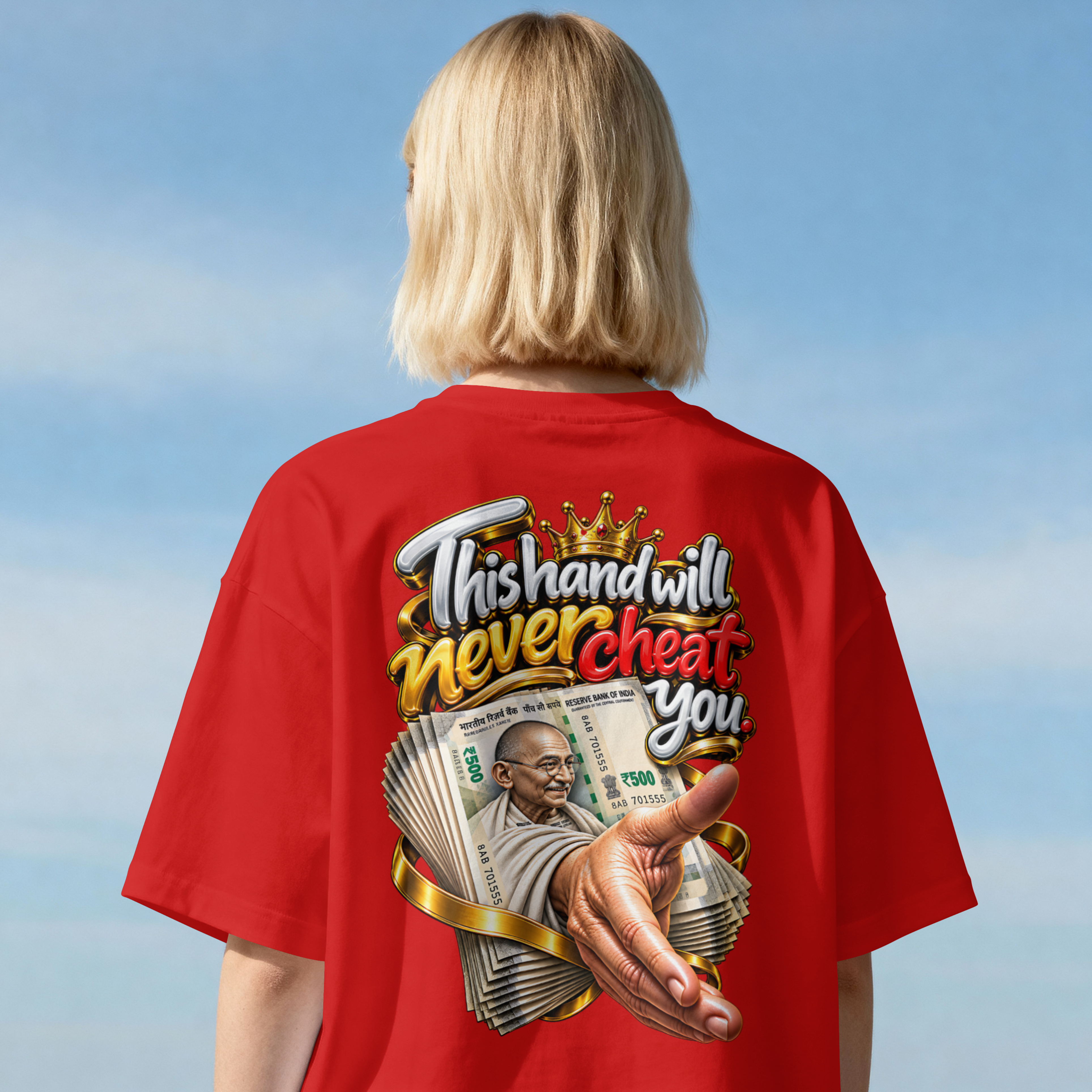UNISEX OVERSIZED STEETWEAR - POWER OF MONEY