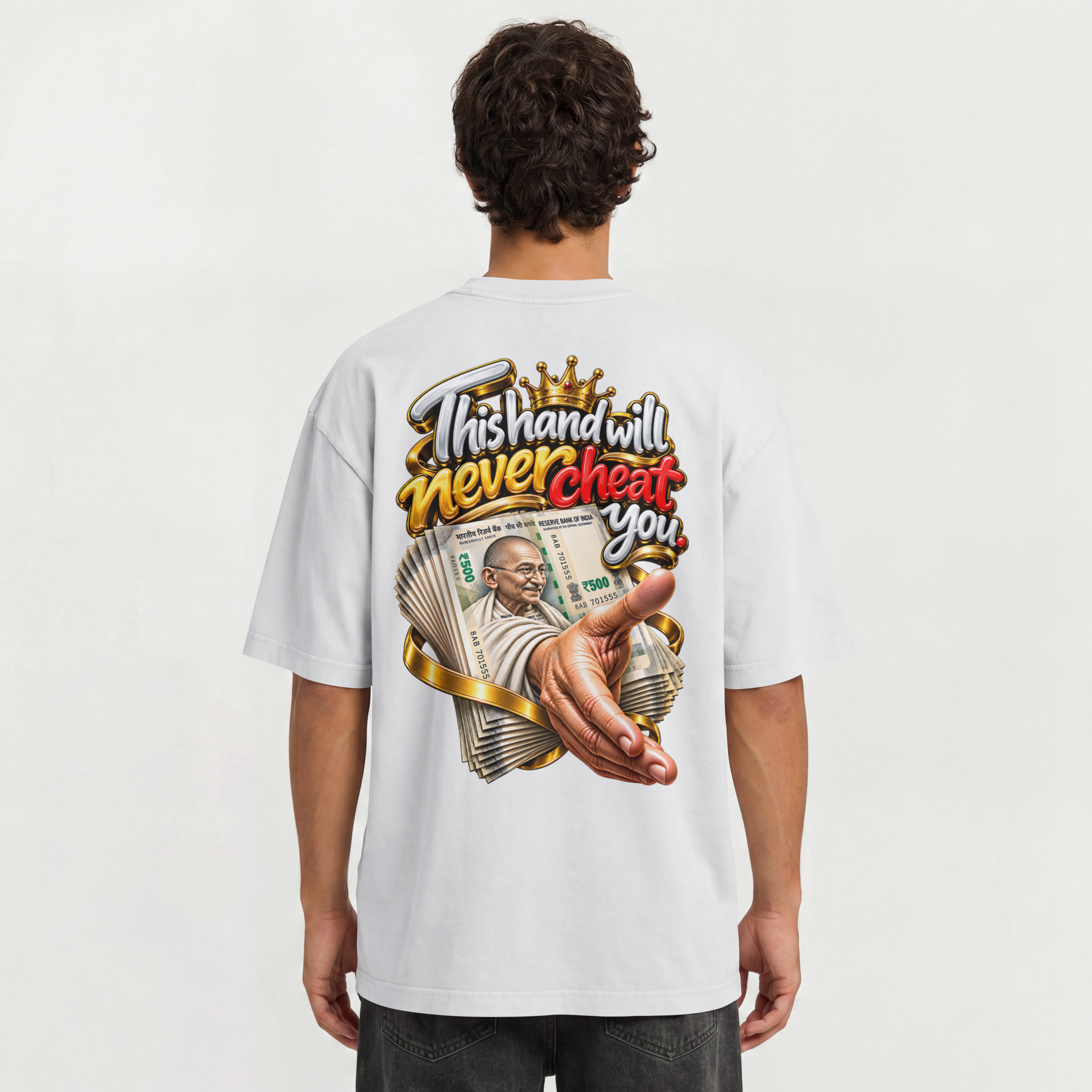 UNISEX OVERSIZED STEETWEAR - POWER OF MONEY