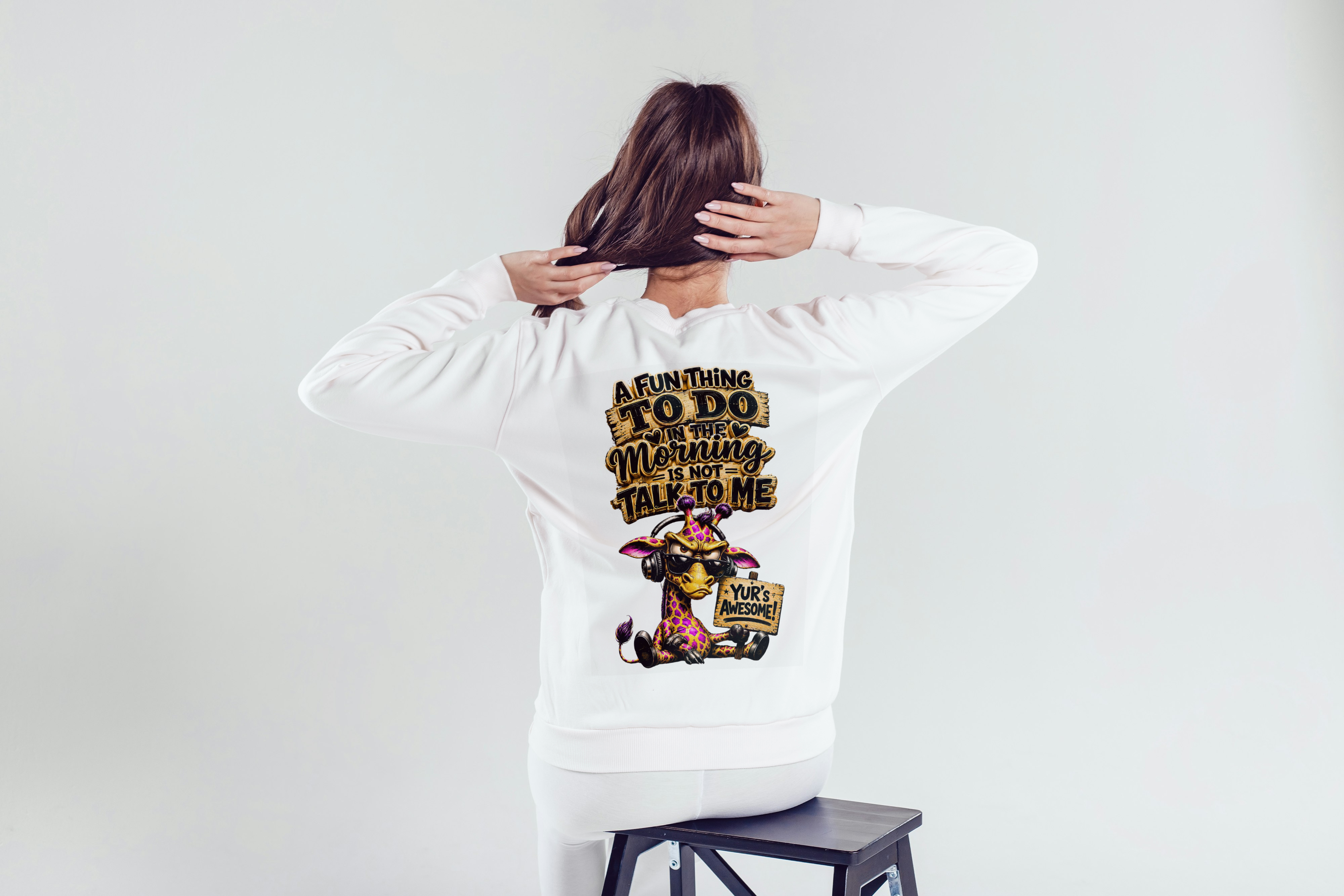 WOMENS TRENDY SWEATSHIRT - MORNING VIBE