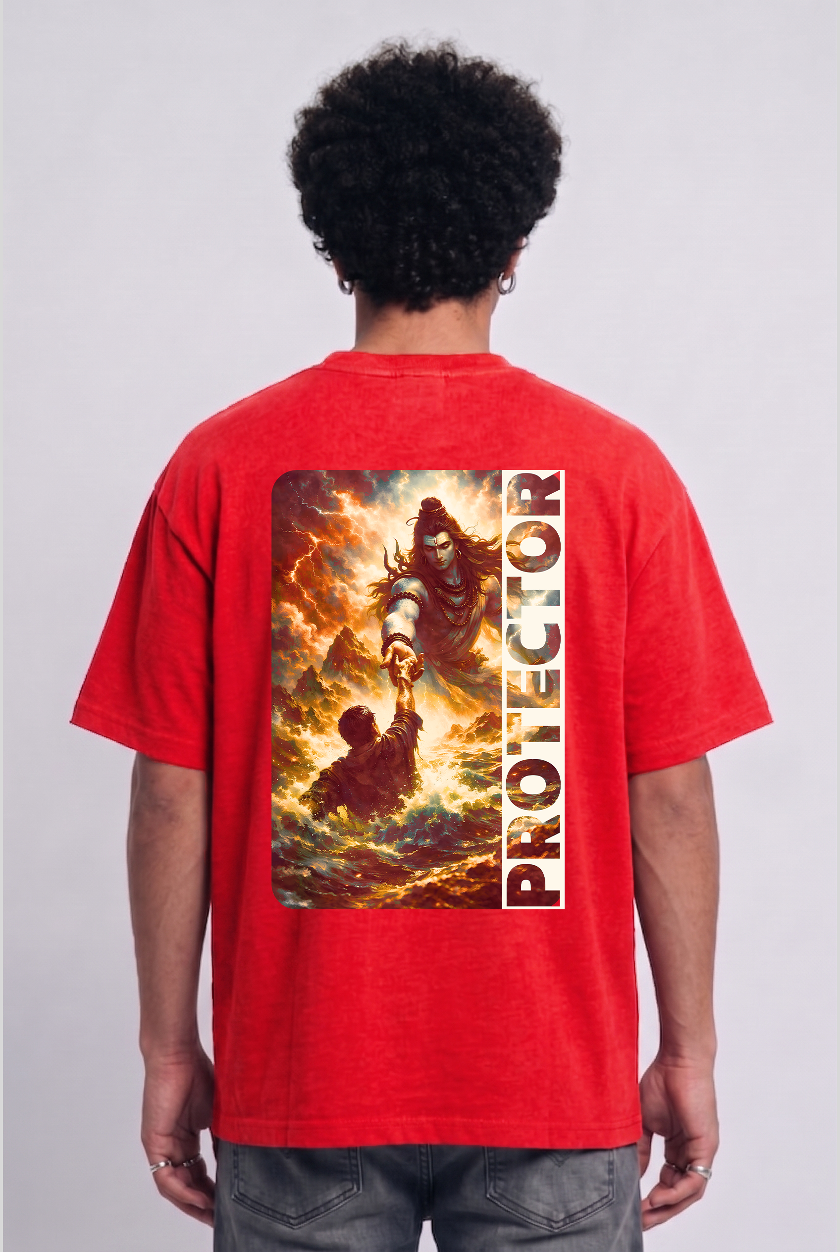 Men's Super Combed Cotton Oversized T-Shirt - Shivan