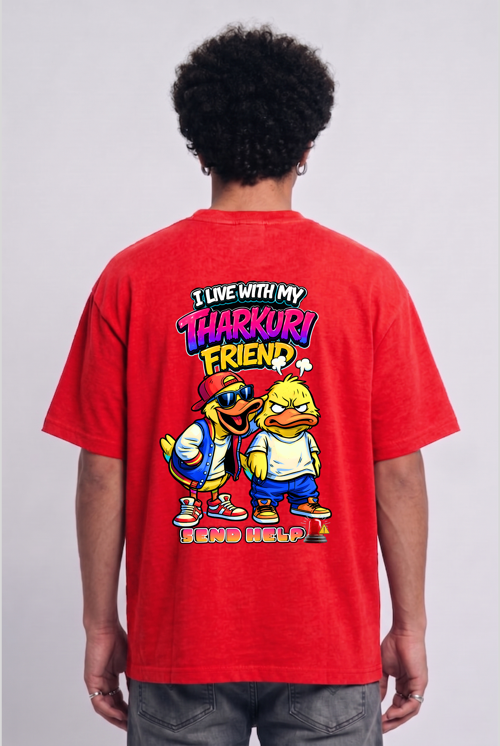 Men's Super Combed Cotton Oversized T-Shirt - Tharkuri